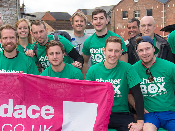 The team at Croudace Homes fundraising for ShelterBox