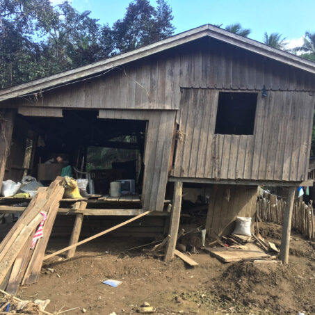 destruction in the Philippines after tropical storm Usman